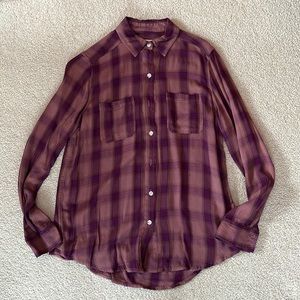 Mossimo Boyfriend Fit Plaid Button Up